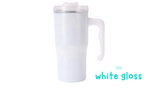 Sublimation Tumbler with Handle, 20oz/600ml Matte