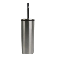 10oz/295ml Skinny, Stainless Steel, Doubled Walled Tumbler, Screw Lid & Stainless Steel Straw